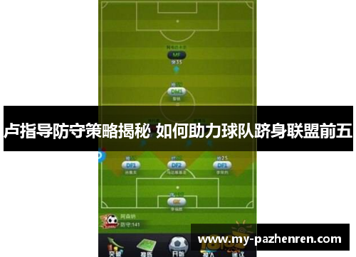 卢指导防守策略揭秘 如何助力球队跻身联盟前五 卢指导防守策略揭秘 如何助力球队跻身联盟前五